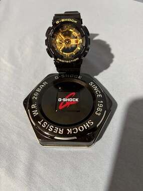 Casio G-Shock GA-110GB-1A Black and Gold Analog-Digital Men's Watch